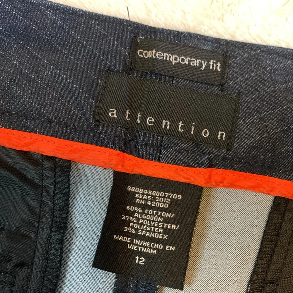 Attention Low Rise Pinstripe Cuffed Shorts